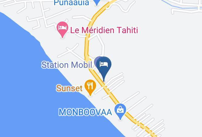 Puna Auia - Pension De La Plage Maps