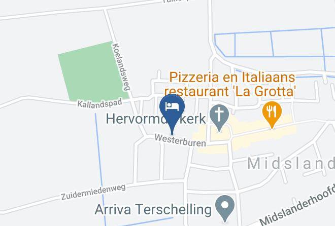 Terschelling - De Wadvaarder B&b Maps