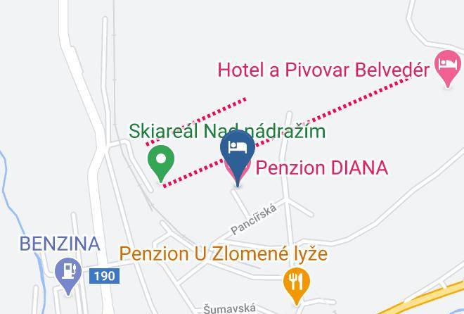 Klatovy - Pension Diana Maps