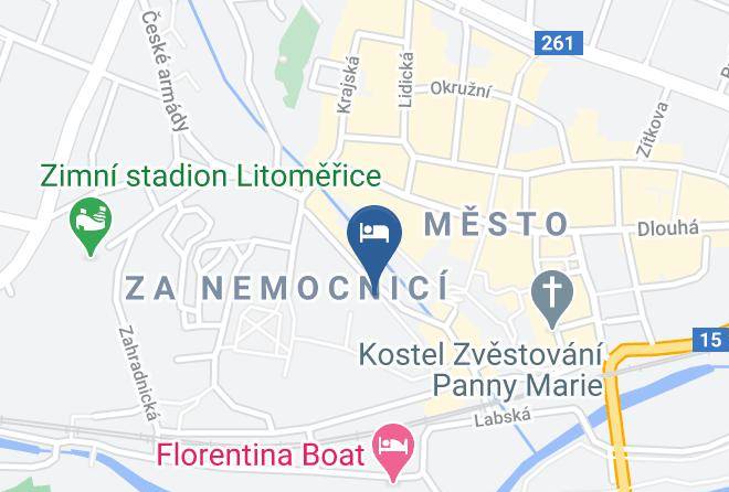 Litomerice - Pension Dubina Maps