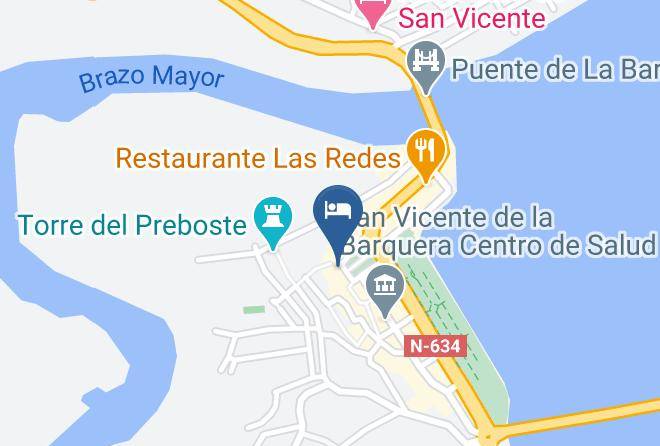 San Vicente De La Barquera - Pension El Corro Maps
