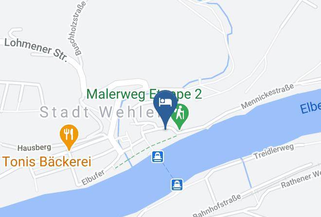 Sachsische Schweiz Osterzgebirge - Pension Elbterrasse Wehlen Maps