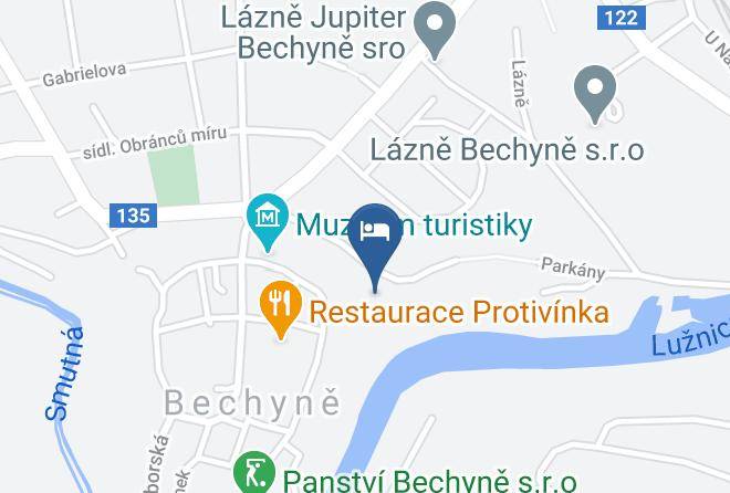 Tabor - Pension Elektra Maps