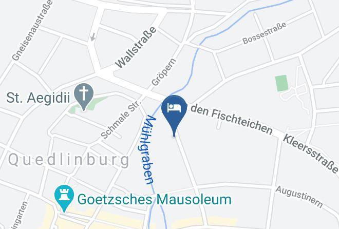 Harz - Pension Engelhardt Ubernachtung Quedlinburg Maps
