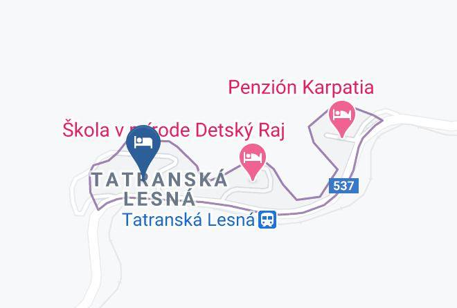 Poprad - Pension Erika Maps