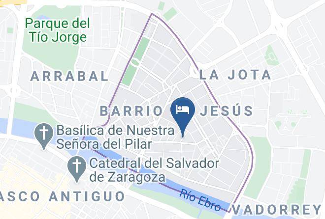 Zaragoza - Pension Estancias Del Ebro Maps