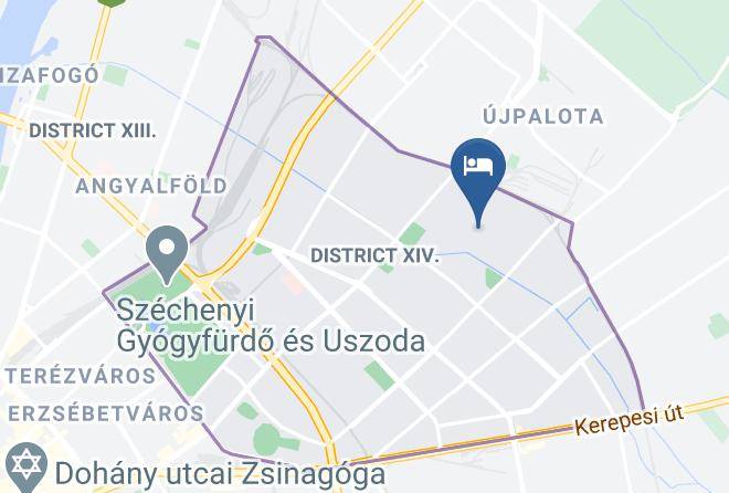 Budapest Zuglo - Pension Eva Maps
