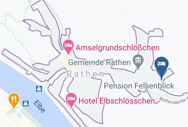 Sachsische Schweiz Osterzgebirge - Pension Felsenblick Maps