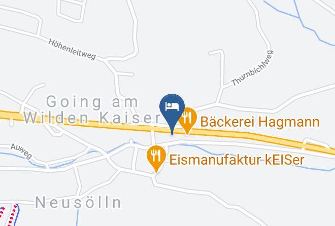 Kitzbuhel - Pension Ferienwohnungen Gasthof Dorfwirt Going Am Wilden Kaiser Maps