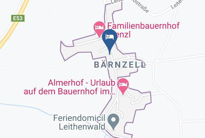 Regen - Pension Ferienwohnungen Leitenwald Gasthaus Maps