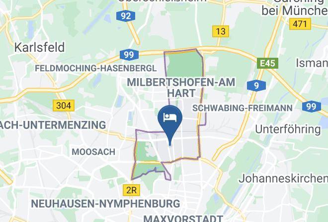 Munich District - Pension Fleischmann Am Olympiagelande Maps