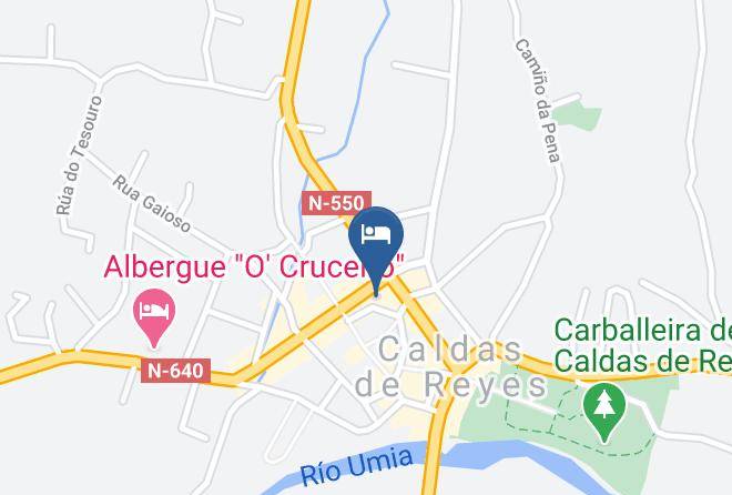 Pontevedra - Pension Fornos Maps