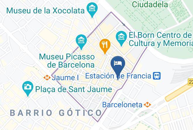 Barcelona - Pension Francia Maps