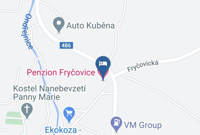 Frydek Mistek - Pension Frycovice Maps