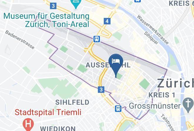 Zurich - Pension Fur Dich Und Cafe Fur Dich Maps
