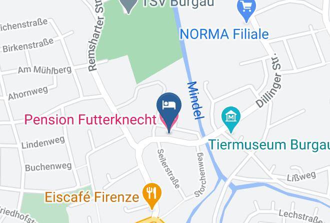 Gunzburg - Pension Futterknecht Maps
