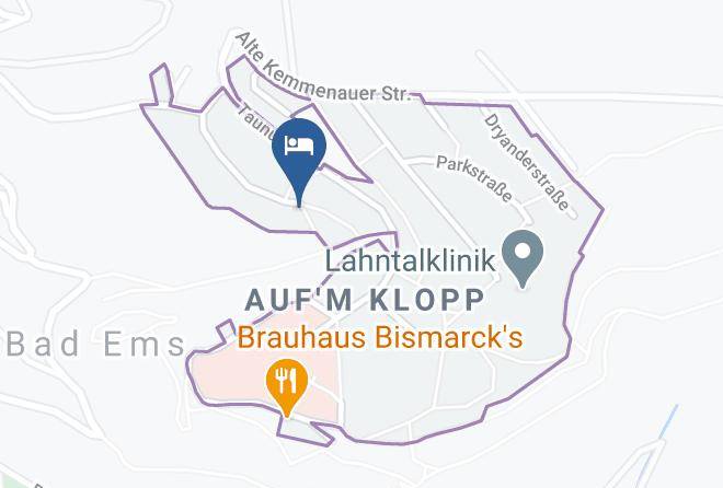 Rhein Lahn Kreis - Pension Garni Haus Bismarckhohe Maps