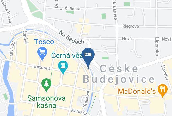 Ceske Budejovice - Pension Garni Maps