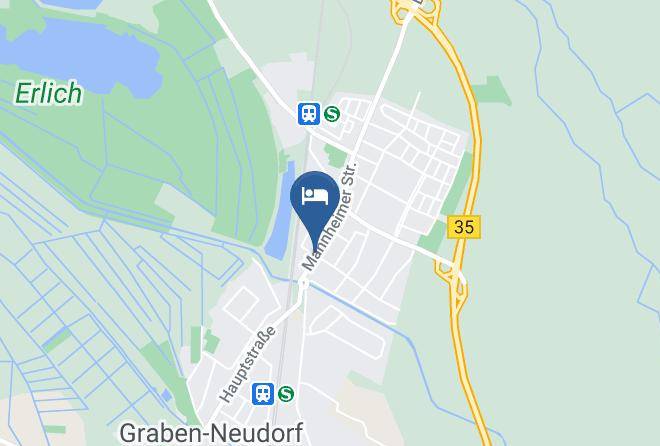 Karlsruhe - Pension Graben Neudorf Maps