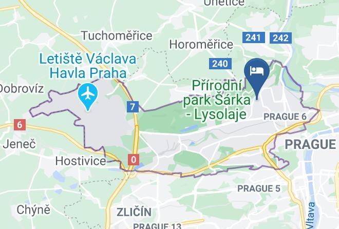 Prague - Pension Hanspaulka Maps