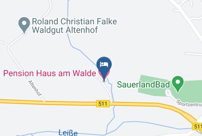 Hochsauerlandkreis - Pension Haus Am Walde Maps