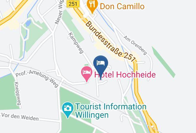 Waldeck Frankenberg - Pension Haus Bergblick Maps