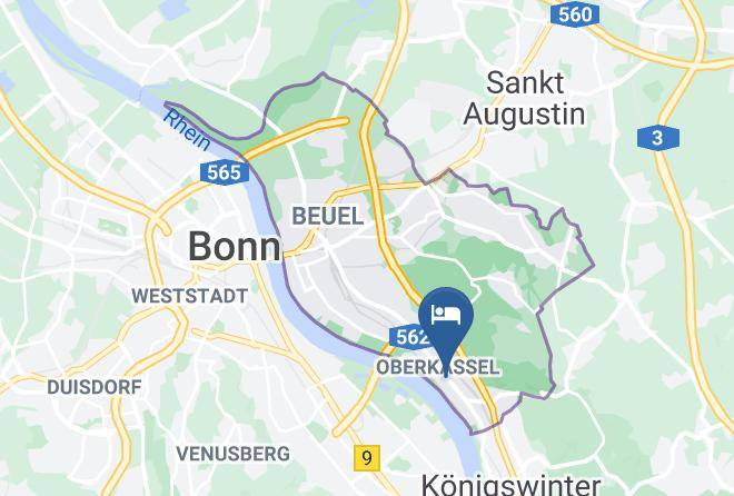Bonn - Pension Haus Oberkassel Maps