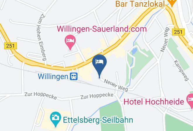 Waldeck Frankenberg - Pension Haus Stede Lange Maps
