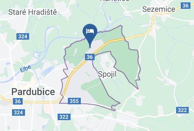 Pardubice - Pension Hurka Maps