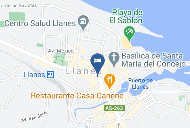 Asturias - Pension Iberia Maps