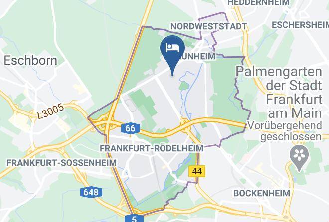 Frankfurt Am Main - Pension In Frankfurt Maps