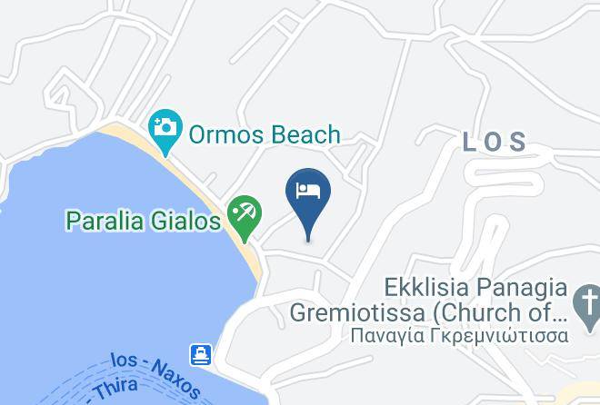 Thira - Pension Irini Vicky Maps