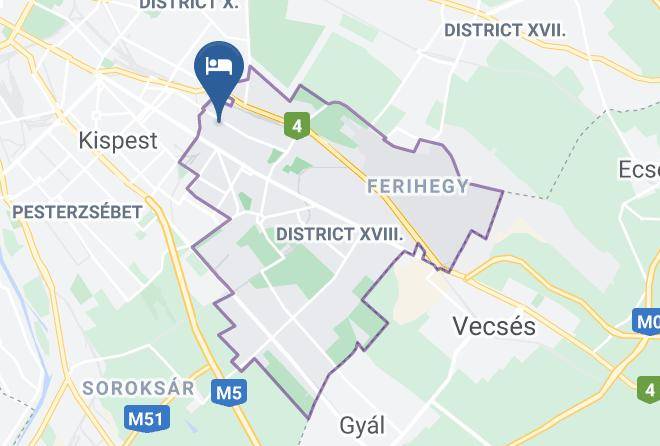 Budapest 18 Kerulet - Pension Irini Maps