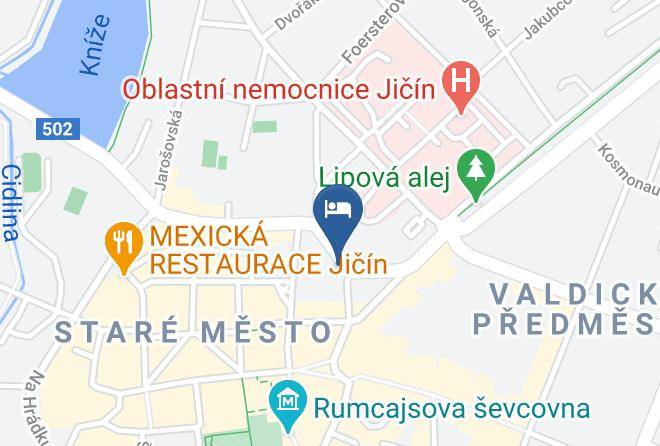 Jicin - Pension Iveta Maps