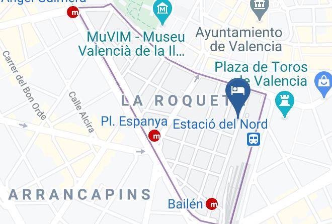 Valencia - Pension Jamaica Maps