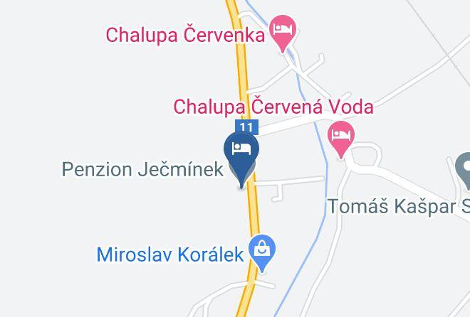 Usti Nad Orlici - Pension Jecminek Maps