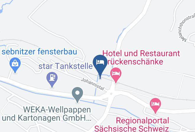 Sachsische Schweiz Osterzgebirge - Pension & Gaststatte Johannistal Maps