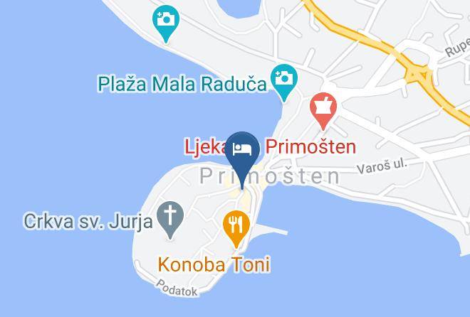 Primosten - Pension Kamenar Maps