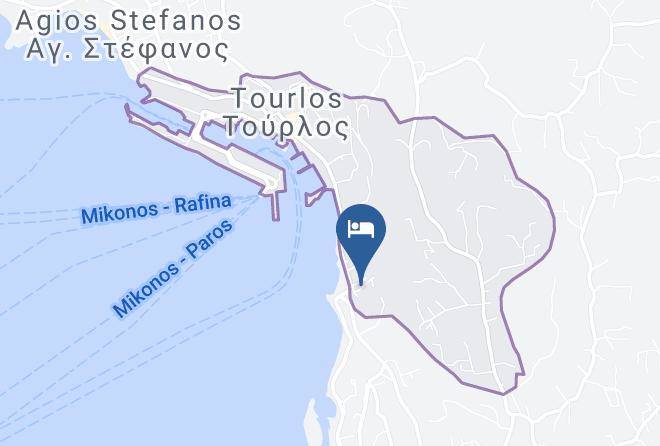 Mykonos - Pension Katerina Studios Maps