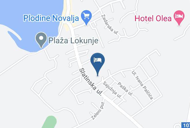Novalja - Pension Kolibri Maps