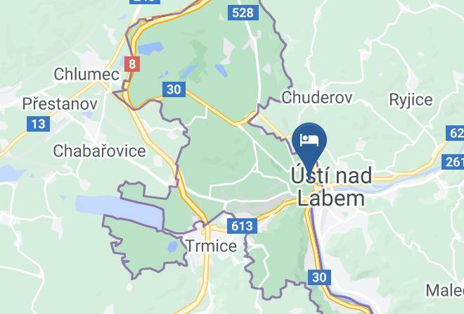 Usti Nad Labem - Pension Komtesa Maps