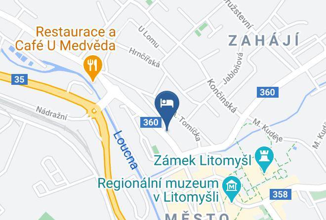 Svitavy - Pension Kraus Maps