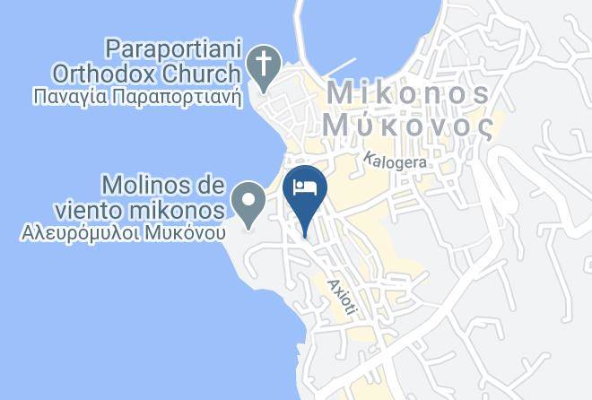 Mykonos - Pension Kymata Maps