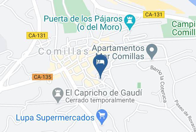 Comillas - Pension La Aldea Ii Maps