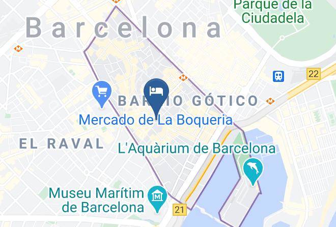 Barcelona - Pension La Calma Maps