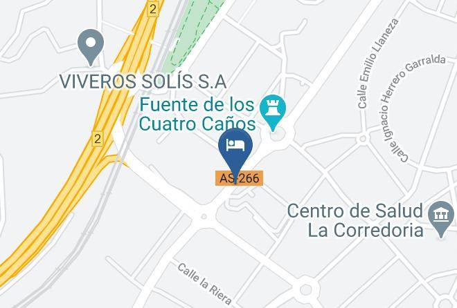 Asturias - Pension La Casina Maps