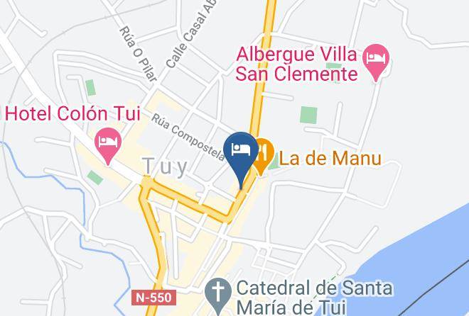 Pontevedra - Pension La Corredera Maps
