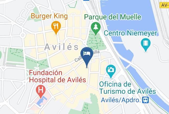 Asturias - Pension La Fruta Maps