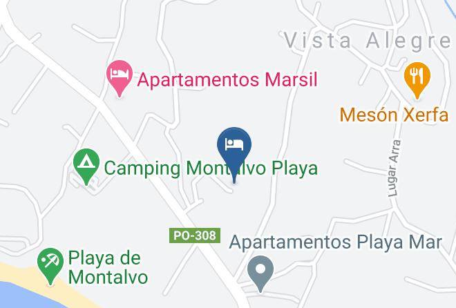 Pontevedra - Pension La Paz Maps