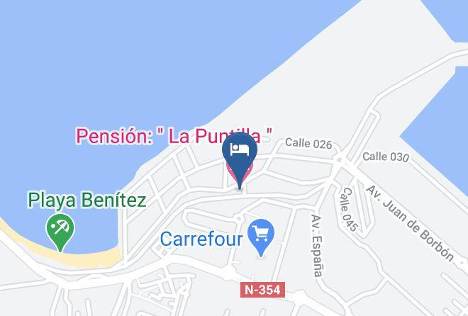 Ceuta - Pension La Puntilla Maps